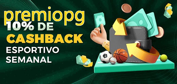 10% de bônus de cashback na premiopg